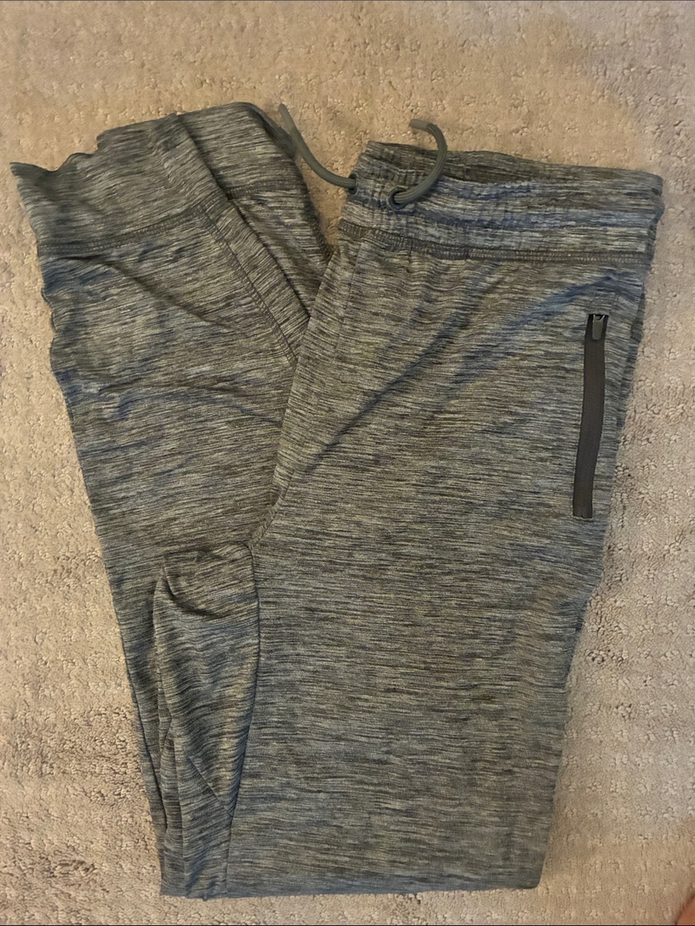 Kids Gray Athletic Jogger Pants - Drawstring Waist-kids XL 16